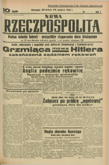 Nowa Rzeczpospolita. R.1, nr 169 (14 września 1938) drugi nakład po konfiskacie