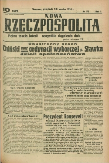 Nowa Rzeczpospolita. R.1, nr 172 (16 września 1938)
