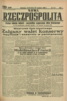 Nowa Rzeczpospolita. R.1, nr 174 (17 września 1938)