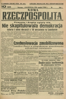 Nowa Rzeczpospolita. R.1, nr [186] (25 września 1938) drugi nakład po konfiskacie