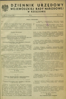 Dziennik Urzędowy Wojewódzkiej Rady Narodowej w Rzeszowie. 1954, nr 6 (30 czerwca)