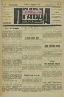 Pravda : časopis dlâ narodu. R.2, č. 36 (9 veresnja 1928)