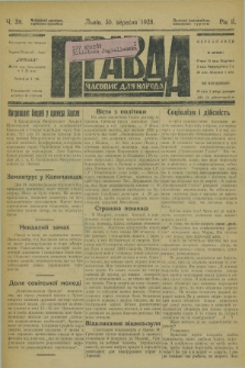 Pravda : časopis dlâ narodu. R.2, č. 39 (30 veresnja 1928)