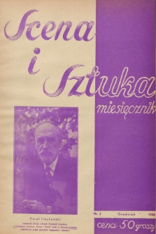 Scena i Sztuka : teatr - muzyka - film - radjo. 1936, nr 3 (grudzień) + wkładka
