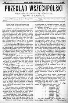 Przegląd Wszechpolski : dwutygodnik polityczny i społeczny. 1898, nr 23