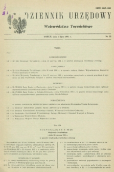 Dziennik Urzędowy Województwa Toruńskiego. 1991, nr 22 (1 lipca)