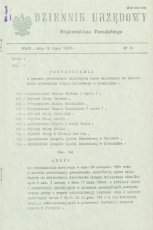 Dziennik Urzędowy Województwa Toruńskiego. 1991, nr 26 (18 lipca)