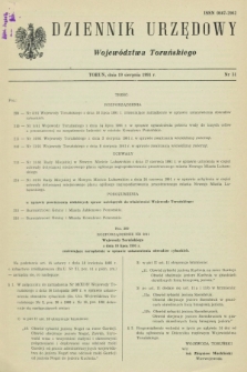 Dziennik Urzędowy Województwa Toruńskiego. 1991, nr 31 (19 sierpnia)