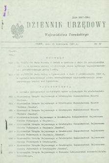 Dziennik Urzędowy Województwa Toruńskiego. 1991, nr 37 (15 listopada)