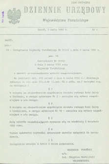 Dziennik Urzędowy Województwa Toruńskiego. 1992, nr 4 (3 marca)