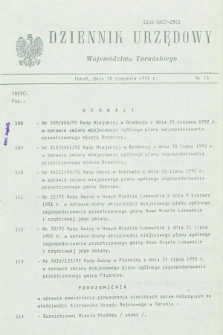 Dziennik Urzędowy Województwa Toruńskiego. 1992, nr 18 (18 sierpnia)