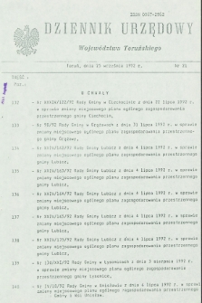Dziennik Urzędowy Województwa Toruńskiego. 1992, nr 21 (25 września)