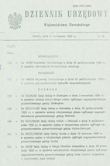 Dziennik Urzędowy Województwa Toruńskiego. 1992, nr 24 (4 listopada)