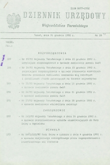Dziennik Urzędowy Województwa Toruńskiego. 1992, nr 28 (31 grudnia)