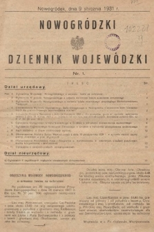 Nowogródzki Dziennik Wojewódzki. 1931, nr 1