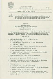 Dziennik Urzędowy Województwa Zamojskiego. 1990, nr 13 (28 maja)