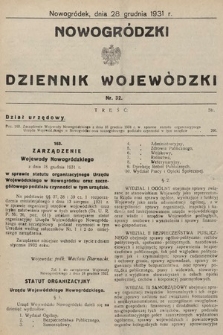 Nowogródzki Dziennik Wojewódzki. 1931, nr 32