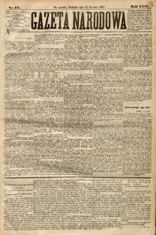 Gazeta Narodowa. 1885, nr 14