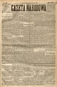 Gazeta Narodowa. 1885, nr 19