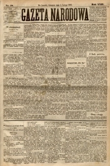 Gazeta Narodowa. 1885, nr 28