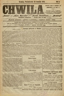 Chwila : „Czas” – „Głos Narodu” – „Nowa Reforma” – „Nowiny” : wydanie wspólne. 1913, nr 1