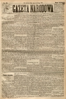 Gazeta Narodowa. 1885, nr 33