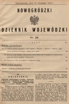 Nowogródzki Dziennik Wojewódzki. 1934, nr 28