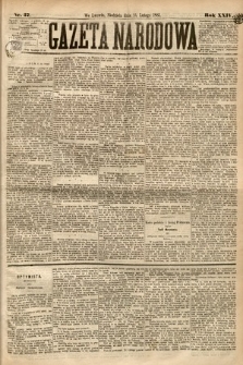 Gazeta Narodowa. 1885, nr 37