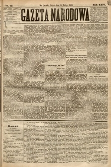 Gazeta Narodowa. 1885, nr 41