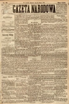Gazeta Narodowa. 1885, nr 72