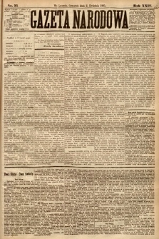 Gazeta Narodowa. 1885, nr 75