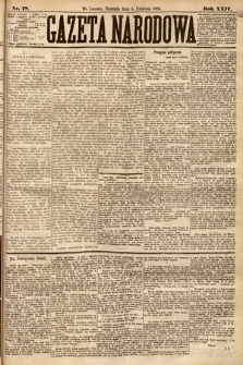 Gazeta Narodowa. 1885, nr 78