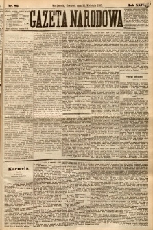 Gazeta Narodowa. 1885, nr 86