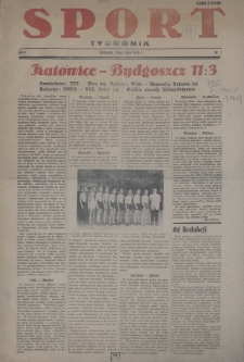 Sport : tygodnik. 1945, nr 1