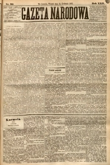 Gazeta Narodowa. 1885, nr 90