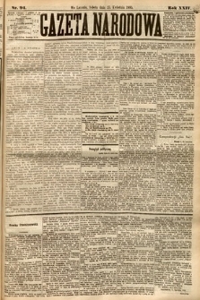 Gazeta Narodowa. 1885, nr 94