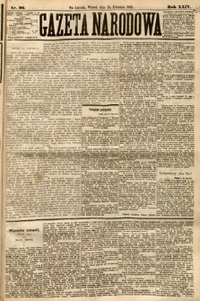 Gazeta Narodowa. 1885, nr 96