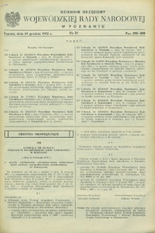 Dziennik Urzędowy Wojewódzkiej Rady Narodowej w Poznaniu. 1973, nr 21 (24 grudnia)