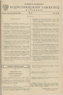 Dziennik Urzędowy Wojewódzkiej Rady Narodowej w Poznaniu. 1980, nr 2 (15 kwietnia)