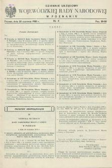 Dziennik Urzędowy Wojewódzkiej Rady Narodowej w Poznaniu. 1980, nr 4 (30 czerwca)