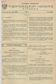 Dziennik Urzędowy Wojewódzkiej Rady Narodowej w Poznaniu. 1983, nr 3 (31 marca)