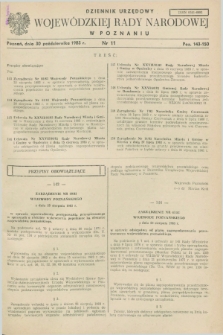 Dziennik Urzędowy Wojewódzkiej Rady Narodowej w Poznaniu. 1983, nr 11 (30 października)