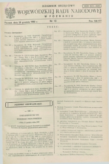 Dziennik Urzędowy Wojewódzkiej Rady Narodowej w Poznaniu. 1983, nr 13 (28 grudnia)
