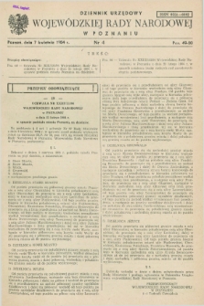 Dziennik Urzędowy Wojewódzkiej Rady Narodowej w Poznaniu. 1984, nr 4 (7 kwietnia)