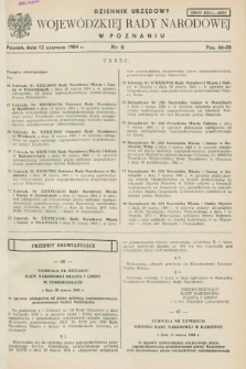 Dziennik Urzędowy Wojewódzkiej Rady Narodowej w Poznaniu. 1984, nr 6 (12 czerwca)