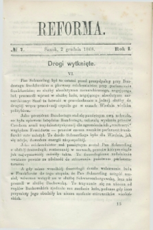 Reforma. R.1, No 7 (2 grudnia 1868)
