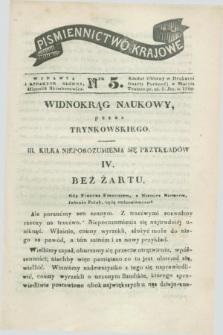 Piśmiennictwo Krajowe. 1841, Ner 5 ([29 stycznia])