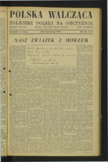 Polska Walcząca - Żołnierz Polski na Obczyźnie = Fighting Poland : weekly for the Polish Forces. R.3, nr 6 (8 lutego 1941)