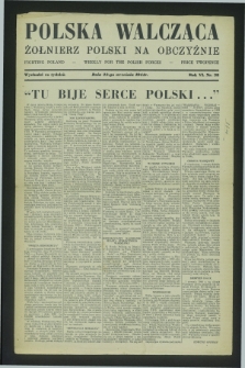 Polska Walcząca - Żołnierz Polski na Obczyźnie = Fighting Poland : weekly for the Polish Forces. R.6, nr 38 (23 września 1944)