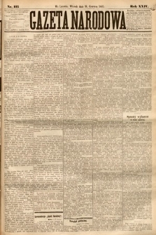 Gazeta Narodowa. 1885, nr 135
